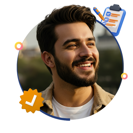 Contrate em apenas 4 passos