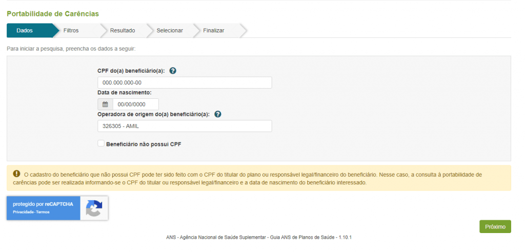 Passo a passo portabilidade site ans