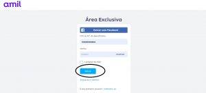 Entrar emissão de boleto Amil