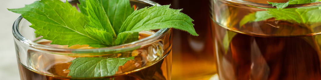 chá de alecrim com hortelã