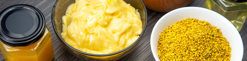 Abelhas e geleia real