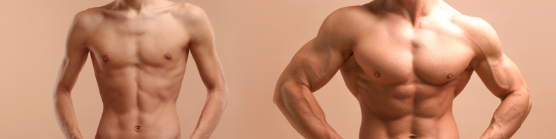 O que é ganho de massa muscular