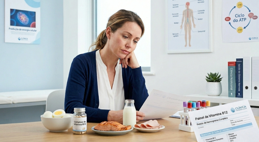 Deficiência de vitamina B12 sintomas, causas, riscos e como tratar